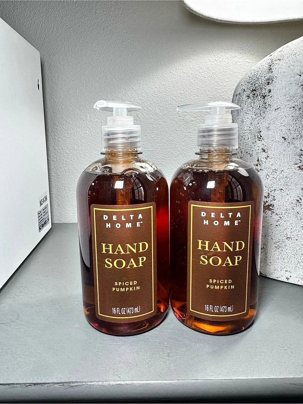 Delta Home Spiced Pumpkin Hand Soap Set NWT